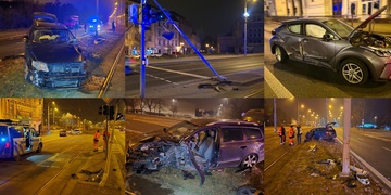 Dvě velmi podobné noční nehody v Plzni