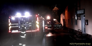 Požár ubytovny