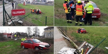 Kuriózní dopravní nehoda v Černicích