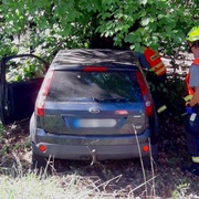 Řidič s autem narazil do stromu