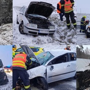 Tři dopravní nehody během jedné hodiny, nejvážnější je na dálnici D5