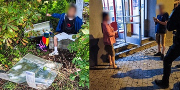 Krádež krycích plechů i rozbité dveře prodejny