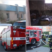 Hořelo v obchodním centru na Plaské