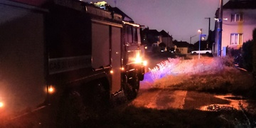 Noční bouřka nad Plzeňskem