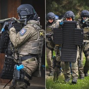 Mezinárodní pátrání kynologů i střelba na letišti v Líních - obojí bylo cvičení