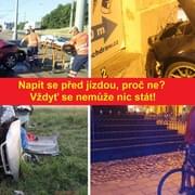 Další nehoda pod vlivem, nyní cyklista, který měl víc než dvě promile