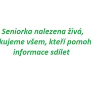 DĚKUJEME! Paní byla nalezena podchlazená, ale živá!