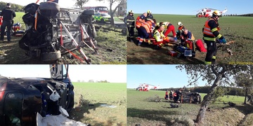 U vážné nehody přistával vrtulník LZS