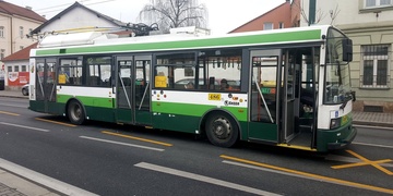 Havárie trolejbusu na Koterovské