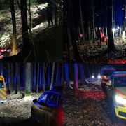Stroj i tělo zaklíněné pod ním nalezla v hluboké strži rodina