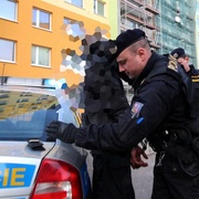 Opilá žena se chtěla vrhnout z okna, ale policisté ji v posledním okamžiku srazili a tím jí zachránili život