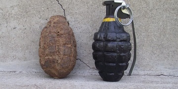 Kluk našel ruční granát a přinesl ho tátovi až domů