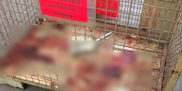 Muž si v továrně nožem podřízl krk i ruce