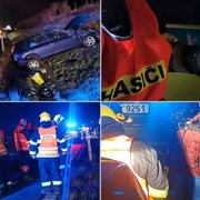 Šílené - po nehodě přecházel i s pětiletým dítětem napříč dálnicí
