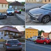 Dopravní nehoda tří aut na Rolnickém náměstí