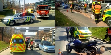 Havárie motorkáře u Rychtářky