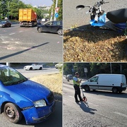 Viděli jste střet skútru s autem na křižovatce Malostranské a Jasanové?