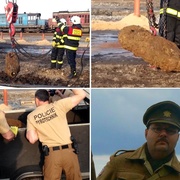 Starosta v battledressu sám vyrážel evakuovat lidi