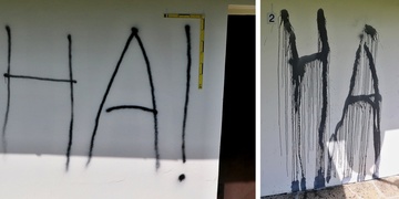 Škoda na fasádě domu je 75 tisíc korun