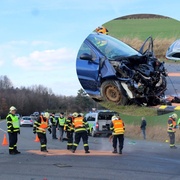 Vážná dopravní nehoda vymrštila muže z vozidla