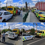 Chlapec vběhl přímo před vůz autoškoly