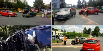 Dvě dopravní nehody, bouralo se v Plzni i u Klatov