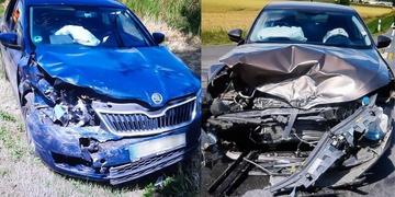 Střet dvou osobních vozidel, na místě bylo více zraněných