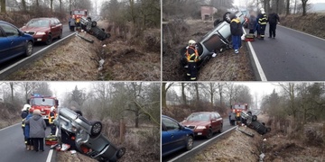 Vozidlo vyletělo ze silnice