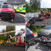 Řidič srazil mladého motorkáře