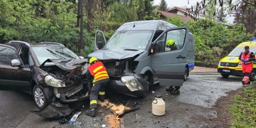 Čelní střet v Plzni Lobzích