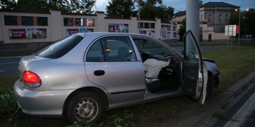 Včerejší večerní nehoda U Prazdroje v Plzni