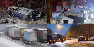 Sněhová nadílka přinesla i množství nehod