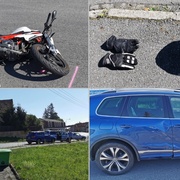 V Liticích došlo ke střetu auta s motocyklem