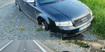Řidič ve vysoké rychlosti nezvládl průjezd obcí