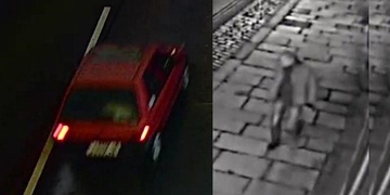 V centru Plzně najelo auto na strážníka