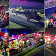 Po nárazu do auta hasičů jeden muž zemřel a druhý je v kritickém stavu