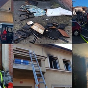 Dnešní ranní požár v domě uvěznil několik osob