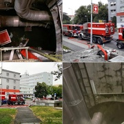 Zásah hasičů komplikovali bezohlední chodci