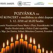 Adventní koncert s modlitbou za oběti dopravních nehod